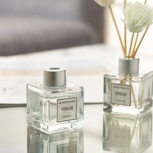 Y 50Ml Glass Difuser Essential Oil Rattan Dried Flowers Reed Diffusers Home Hotel Bedroom Aromatherapy Toilet Freshen Fragrance