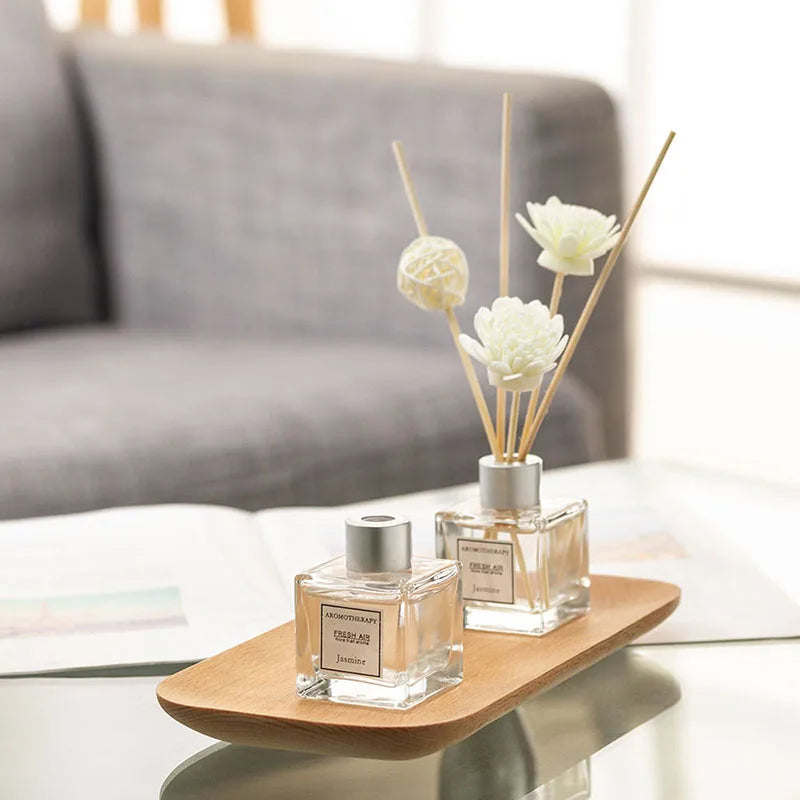 Y 50Ml Glass Difuser Essential Oil Rattan Dried Flowers Reed Diffusers Home Hotel Bedroom Aromatherapy Toilet Freshen Fragrance